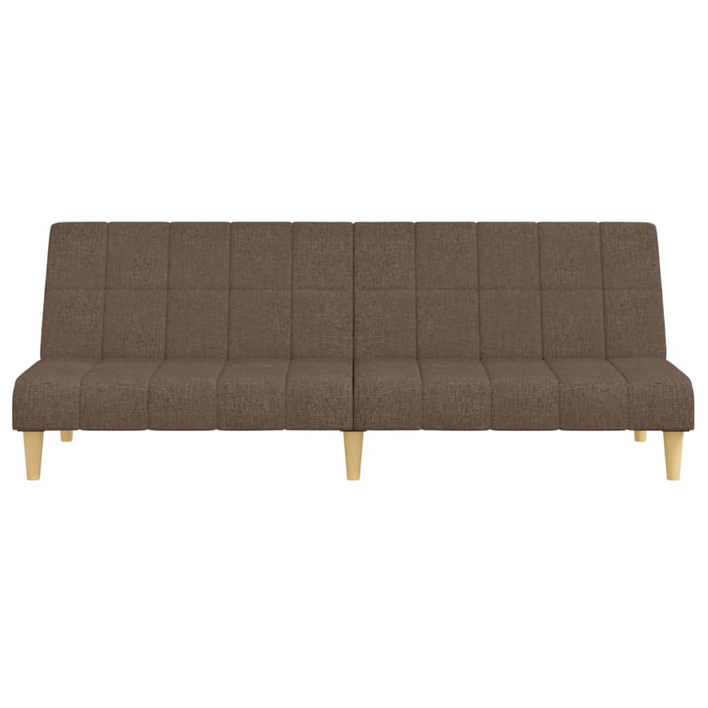 vidaXL Schlafsofa 2-Sitzer Taupe Stoff