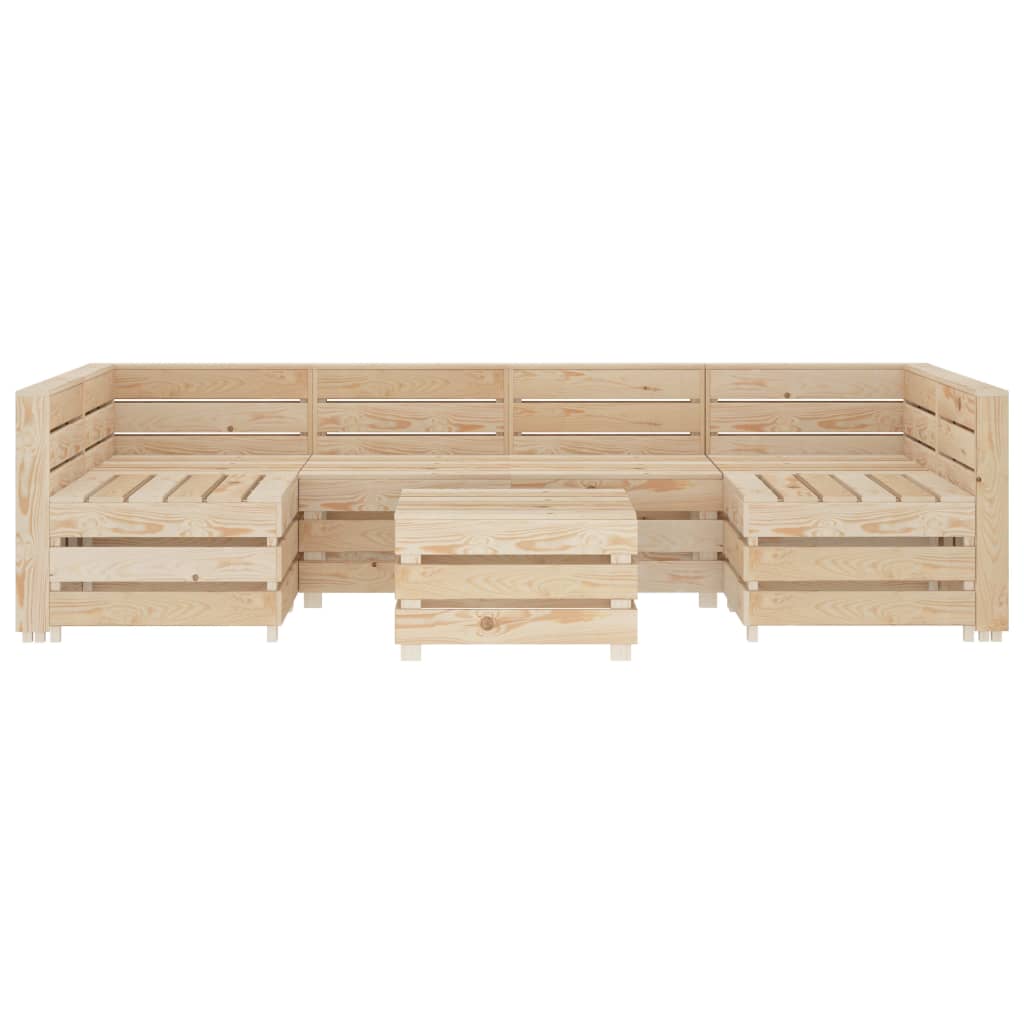 vidaXL 7-tlg. Garten-Lounge-Set aus Paletten Holz