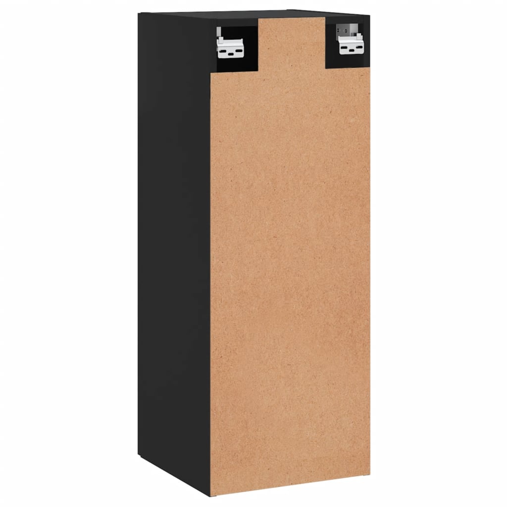 vidaXL Wandschrank Schwarz 34,5x34x90 cm