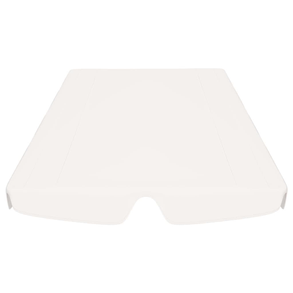 vidaXL Ersatzdach für Hollywoodschaukel Weiß 150/130x70/105 cm