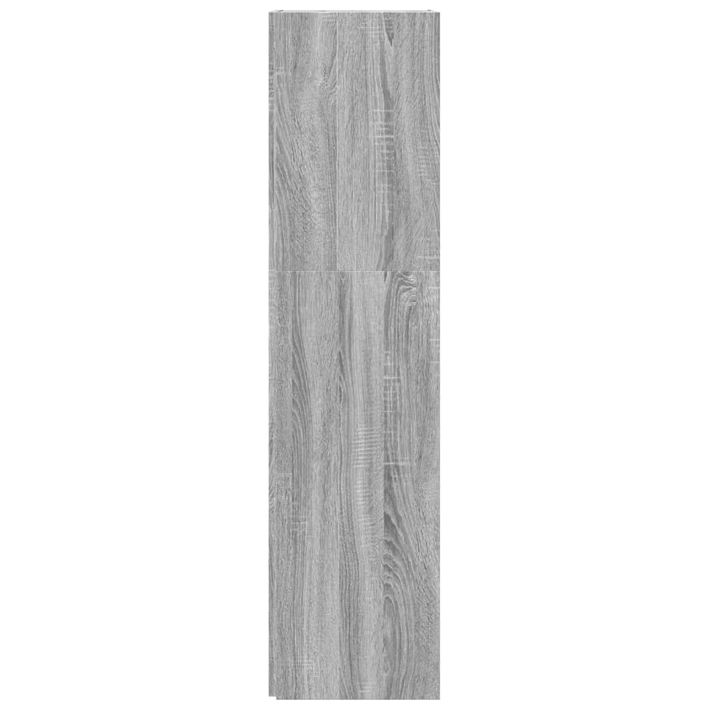 vidaXL Eckregal Grau Sonoma 33x33x132 cm Holzwerkstoff