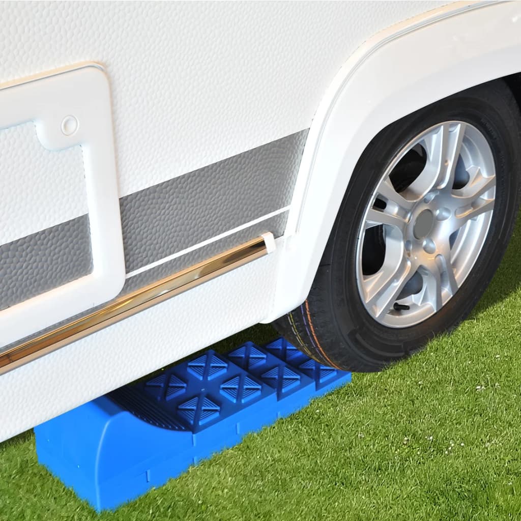 ProPlus Stapelbares Reisemobil-Nivellierer-Set Kunststoff Blau