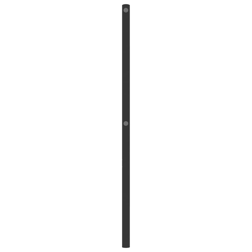 vidaXL Kopfteil Metall Schwarz 107 cm