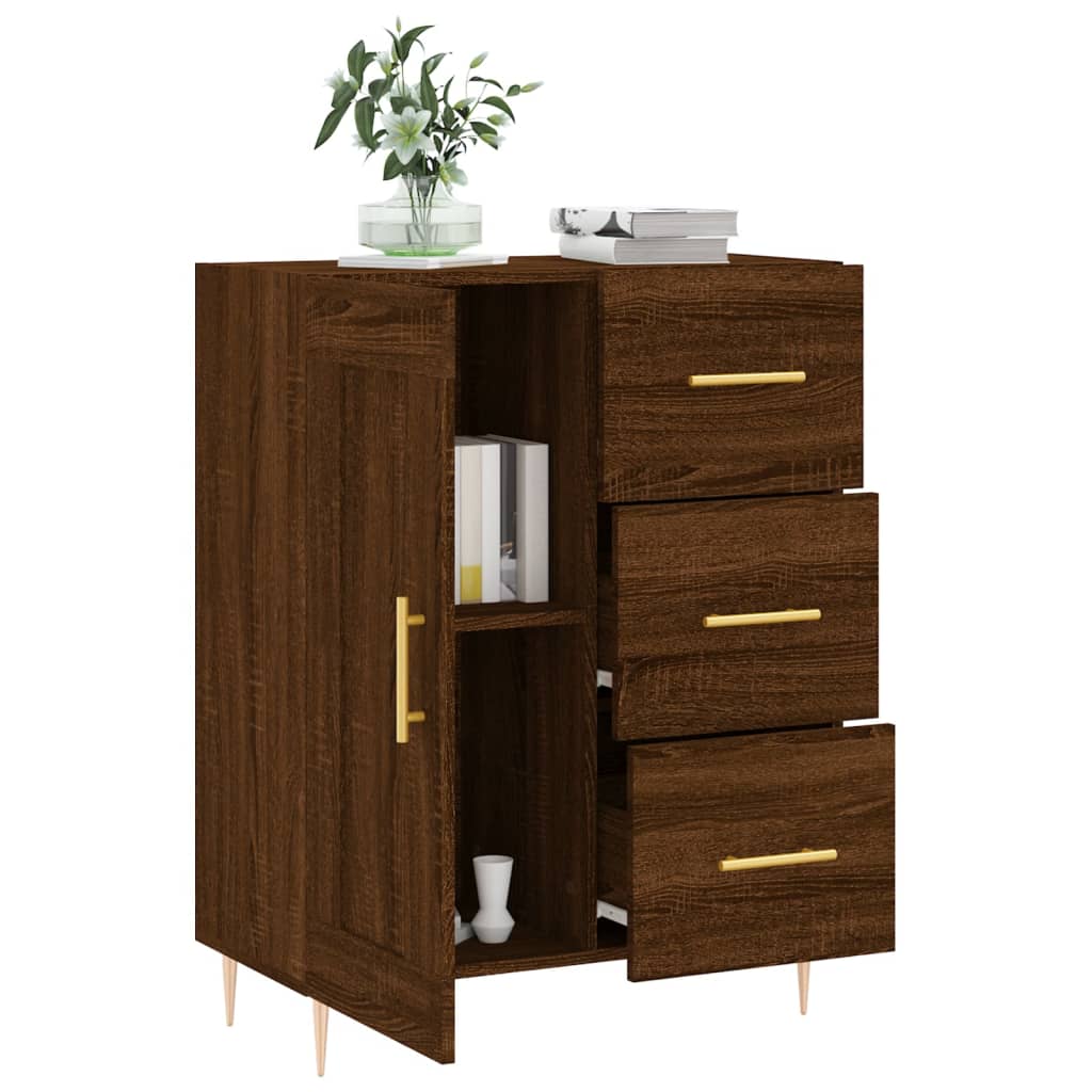 vidaXL Sideboard Braun Eichen-Optik 69,5x34x90 cm Holzwerkstoff