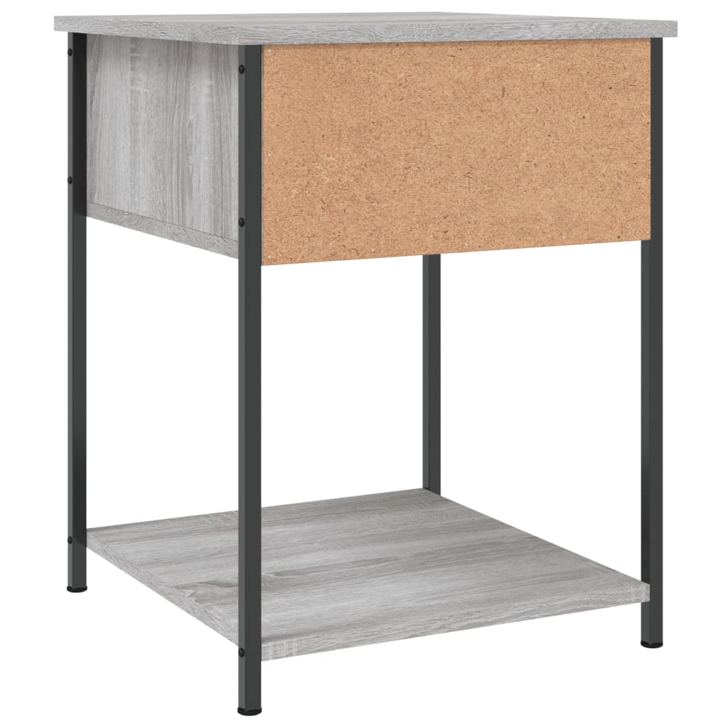 vidaXL Nachttische 2 Stk. Grau Sonoma 44x45x58 cm Holzwerkstoff