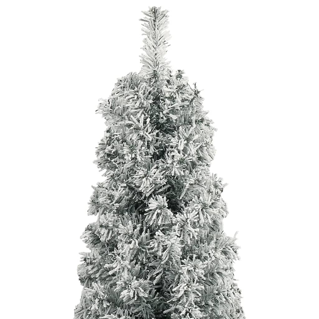 vidaXL Weihnachtsbaum Schlank mit Ständer Beschneit 300 cm PVC