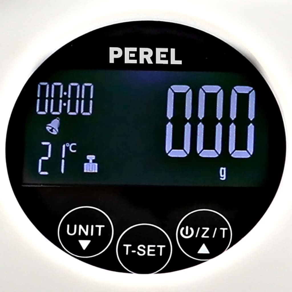 Perel Digitale Küchenwaage 5 kg Weiß
