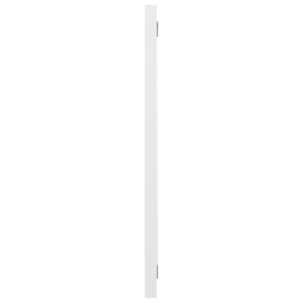 vidaXL Badspiegel Hochglanz-Weiß 60x1,5x37 cm Holzwerkstoff