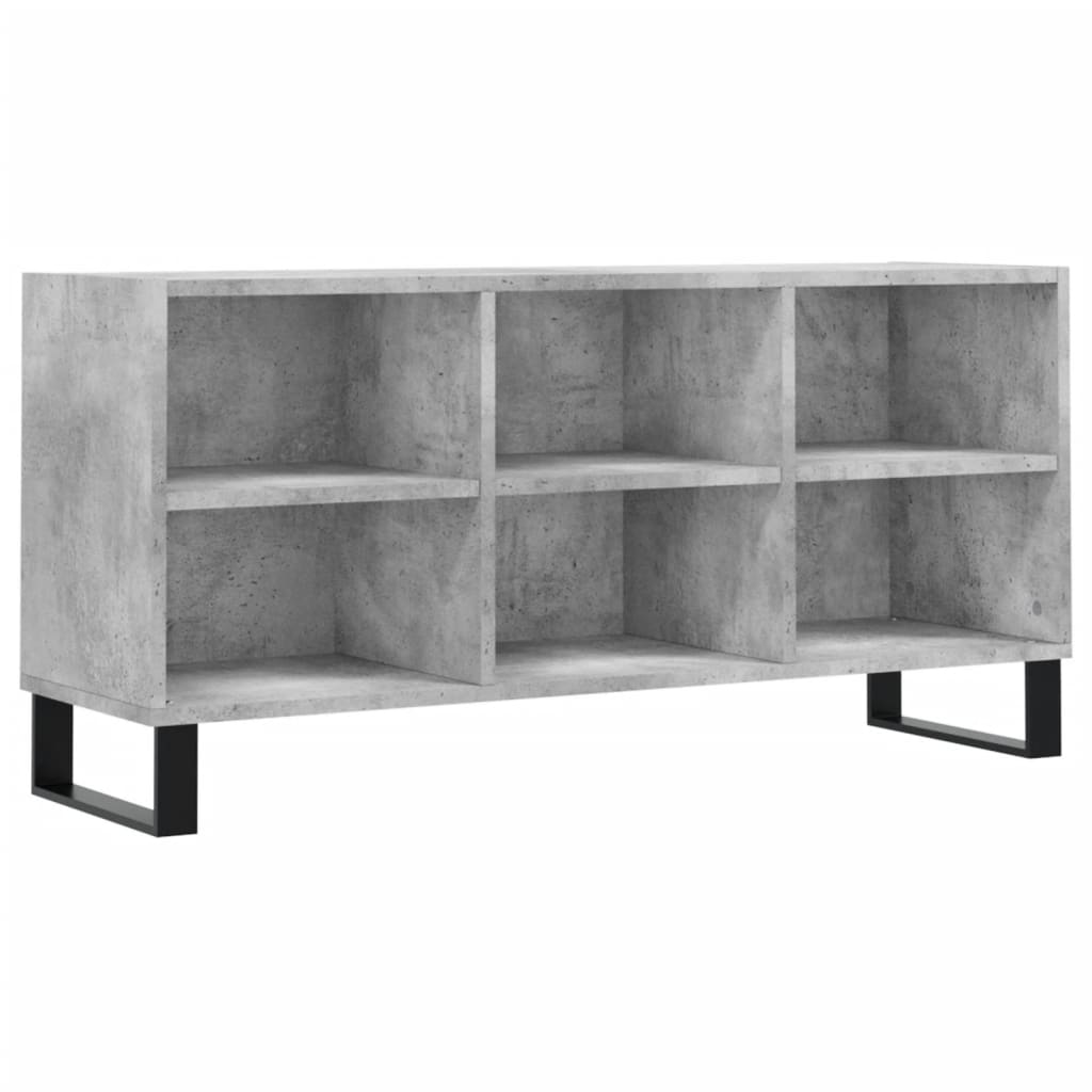 vidaXL TV-Schrank Betongrau 103,5x30x50 cm Holzwerkstoff