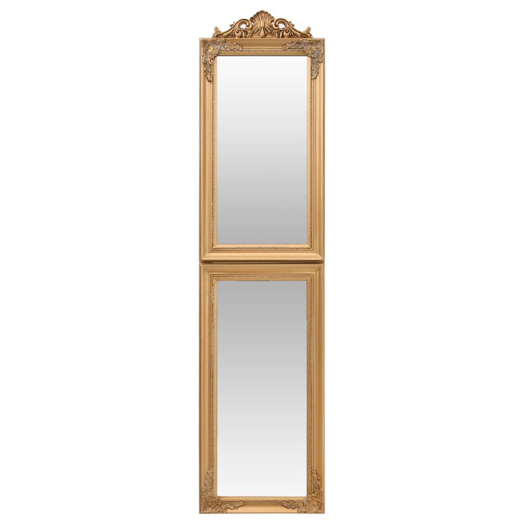 vidaXL Standspiegel Golden 45x180 cm