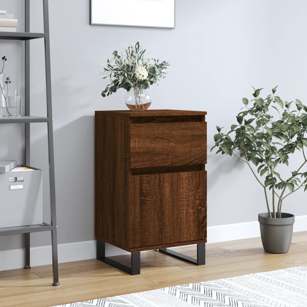 vidaXL Sideboard Braun Eichen-Optik 40x35x70 cm Holzwerkstoff