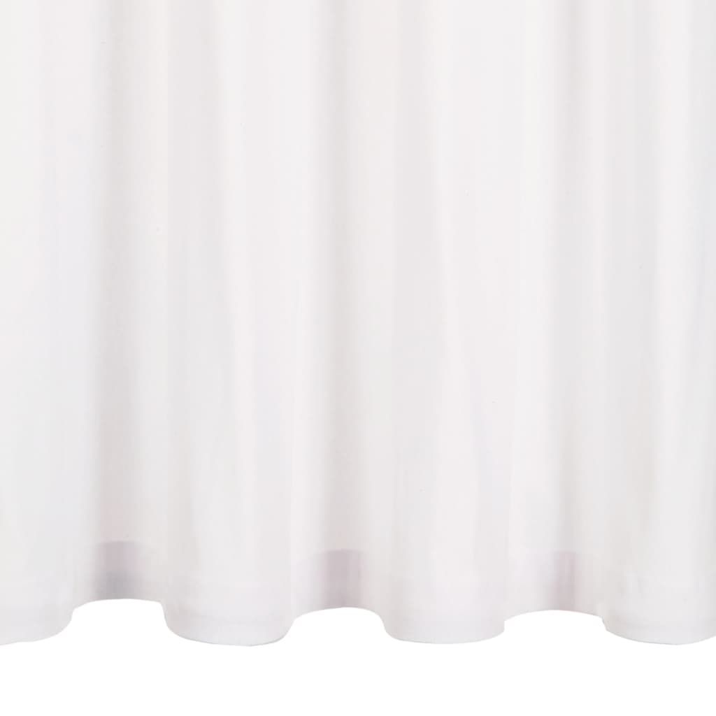 vidaXL Vorhänge mit Metallösen 2 Stk. Baumwolle 140 x 225 cm Weiß