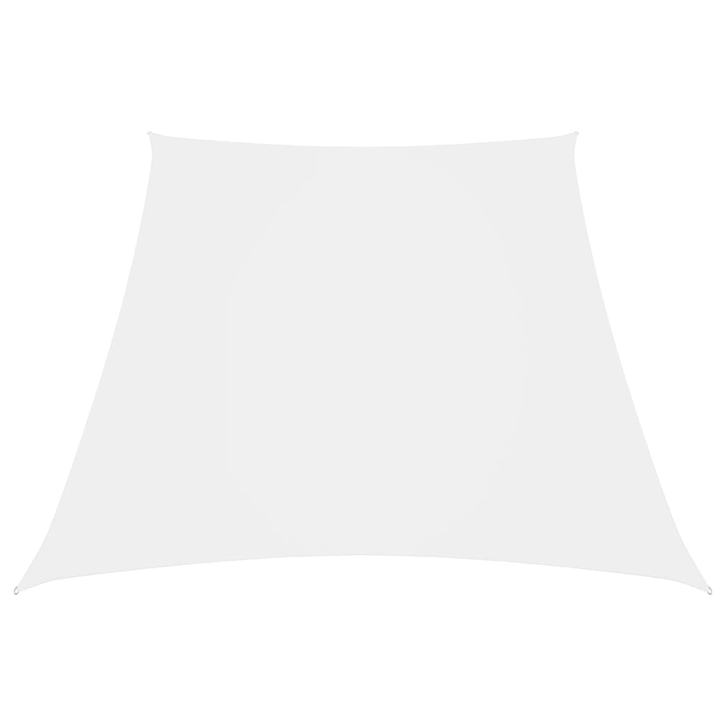 vidaXL Sonnensegel Oxford-Gewebe Trapezförmig 3/5x4 m Weiß