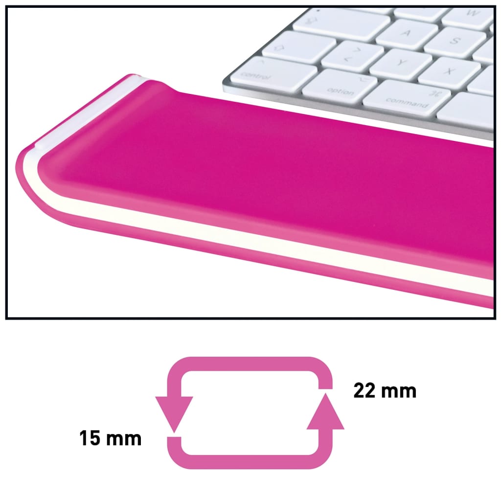 Leitz Handgelenkauflage für Tastatur Ergo WOW Verstellbar Rosa