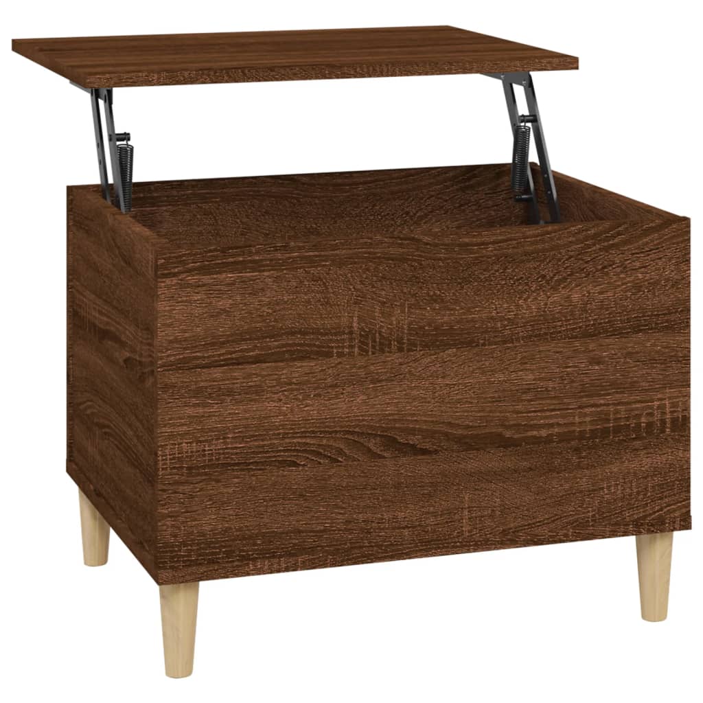 vidaXL Couchtisch Braun Eichen-Optik 60x44,5x45 cm Holzwerkstoff