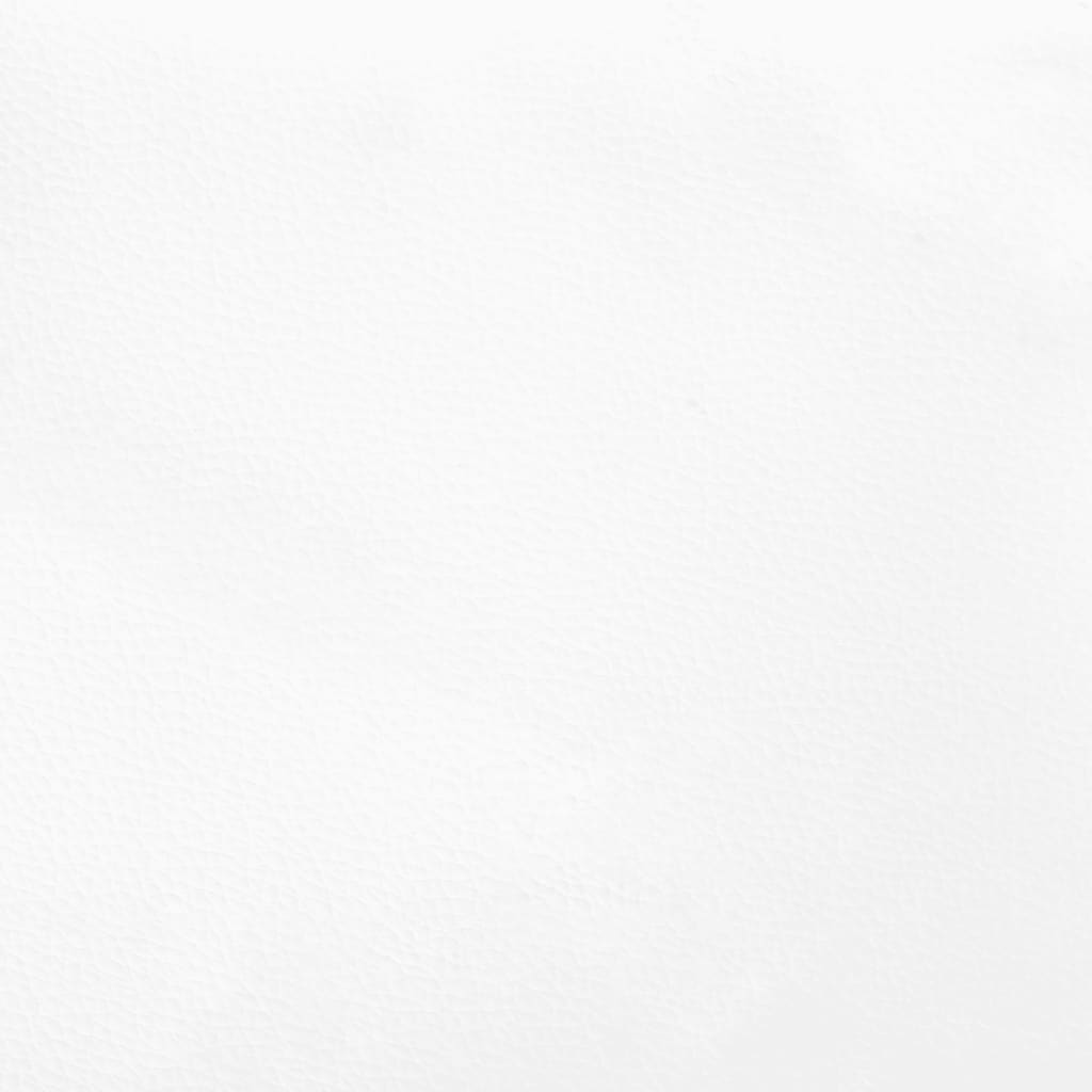 vidaXL Kopfteil mit Ohren Weiß 83x23x118/128 cm Kunstleder