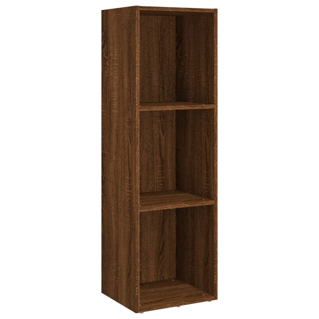 vidaXL Bücherschrank/TV-Schrank Braun Eichen-Optik 36x30x114 cm