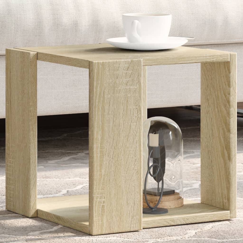 vidaXL Couchtisch Sonoma-Eiche 32x32x30 cm Holzwerkstoff