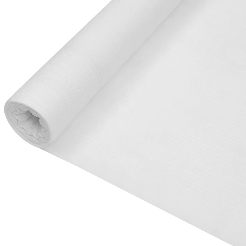 vidaXL Zaunblende Weiß 1,8x10 m HDPE 75 g/m²