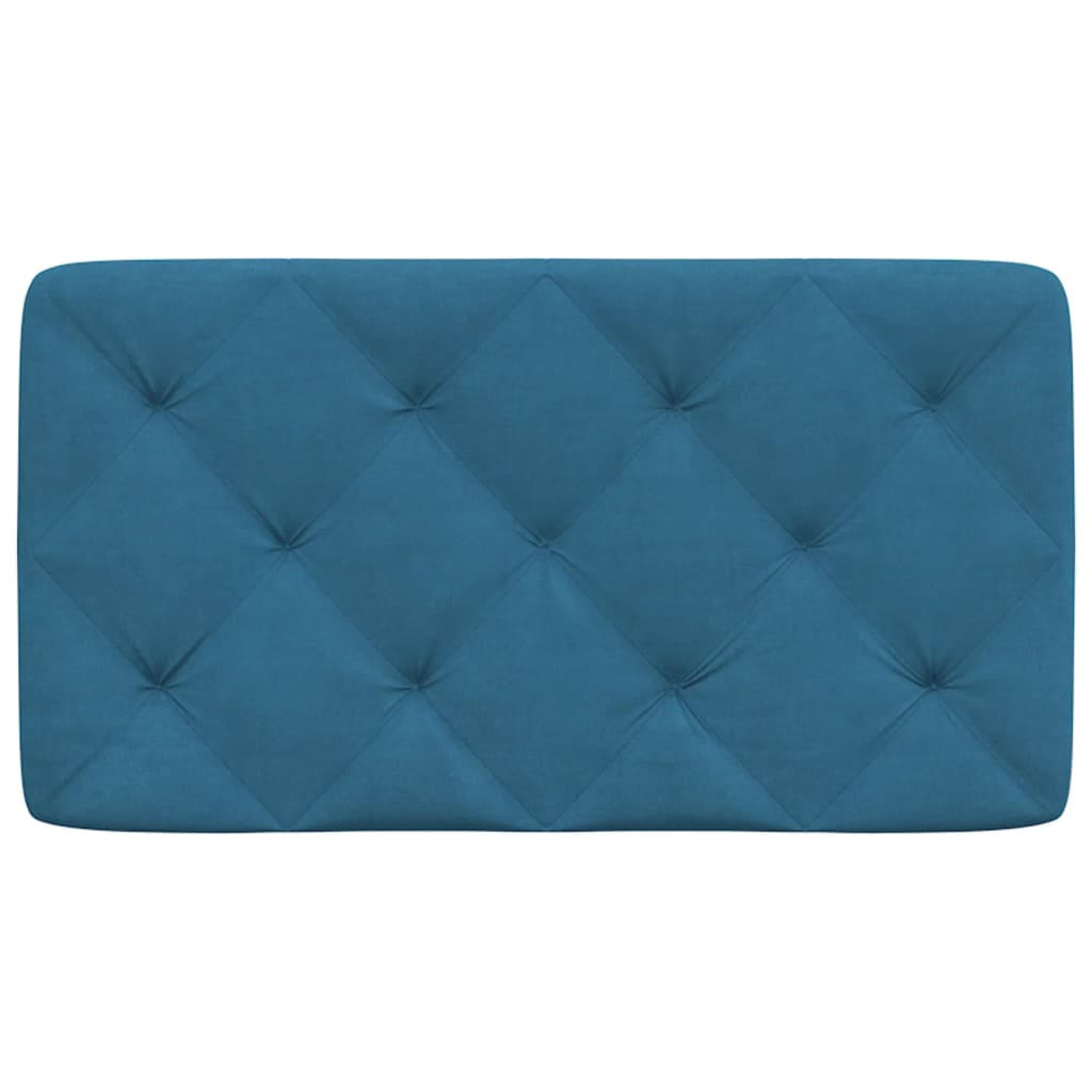 vidaXL Kopfteil-Kissen Blau 80 cm Samt