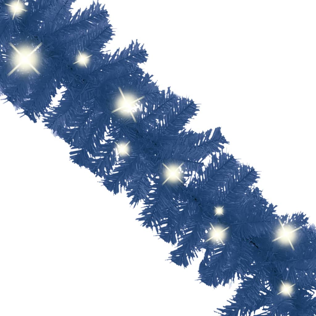 vidaXL Weihnachtsgirlande mit LED-Lichtern 20 m Blau