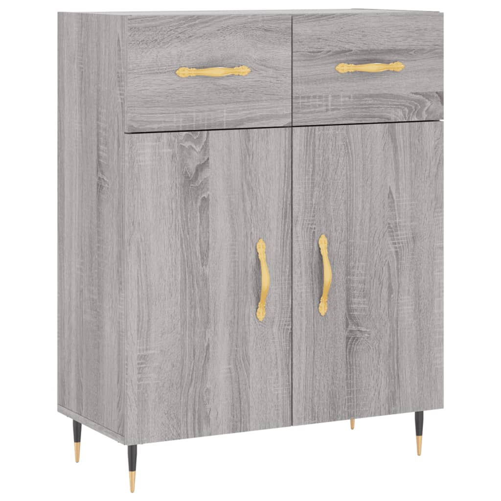 vidaXL Sideboard Grau Sonoma 69,5x34x90 cm Holzwerkstoff