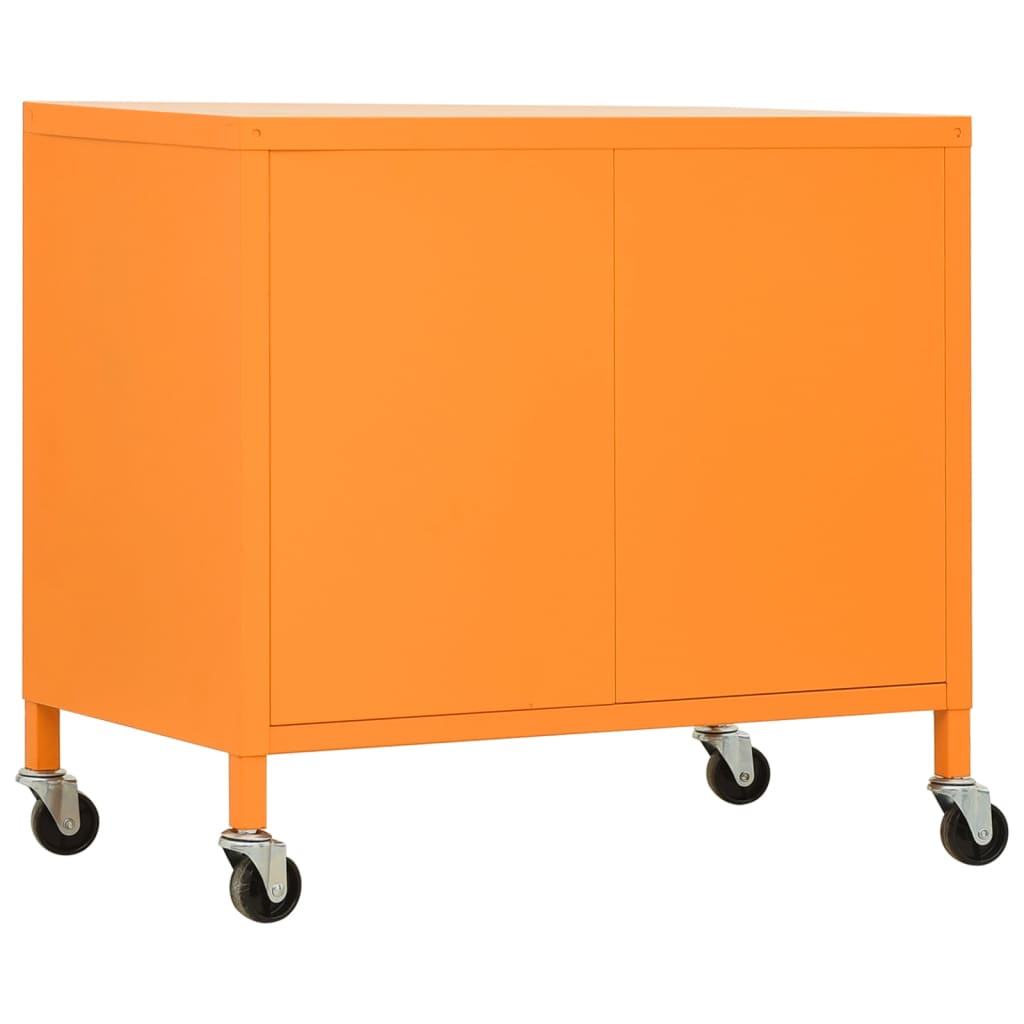 vidaXL Lagerschrank Orange 60x35x56 cm Stahl