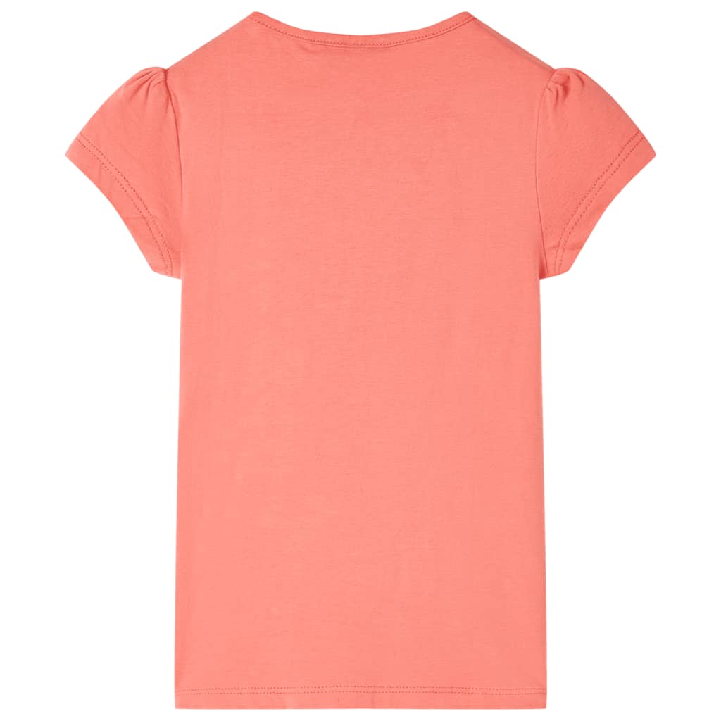 Kinder-T-Shirt Korallenrosa 116