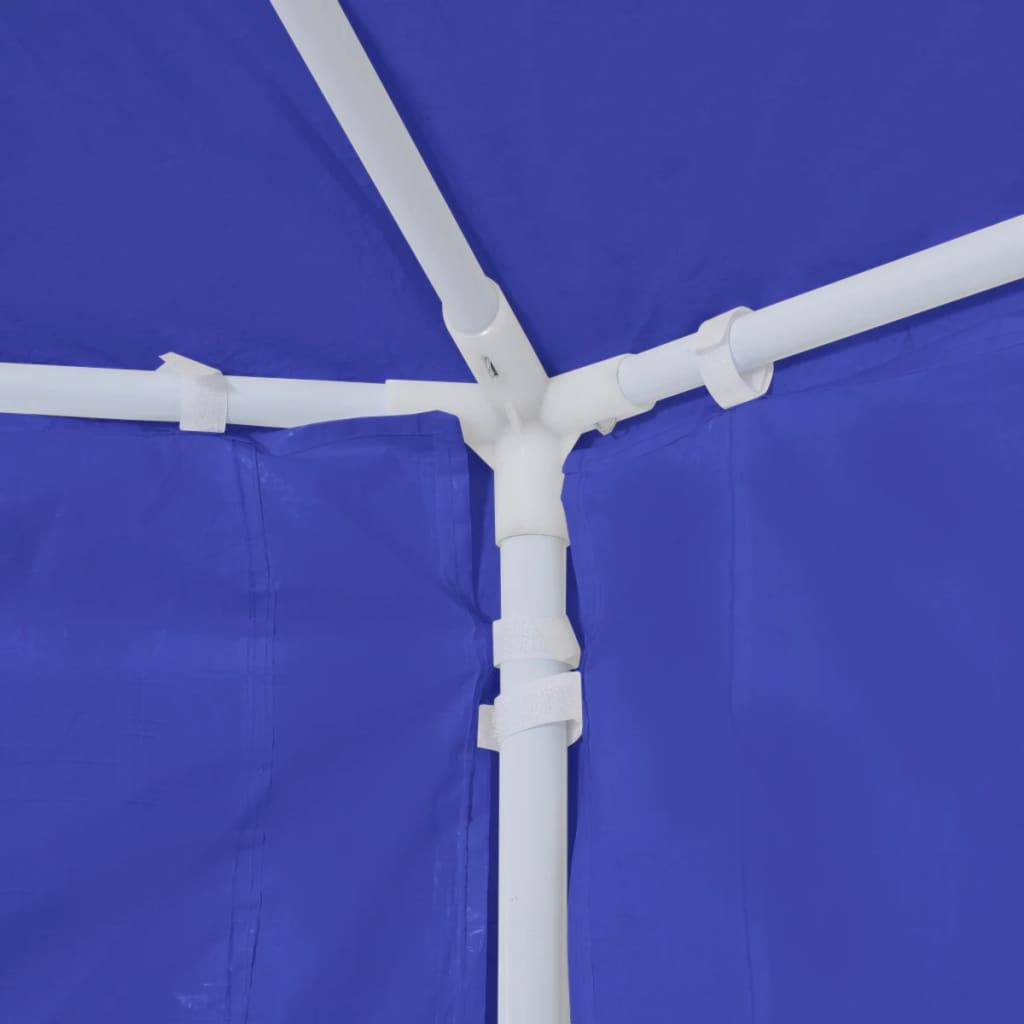 vidaXL Festzelt mit 6 Seitenwänden Blau 2x2 m
