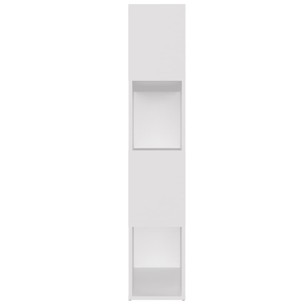 vidaXL Bücherregal Raumteiler Weiß 80x24x124,5 cm Holzwerkstoff