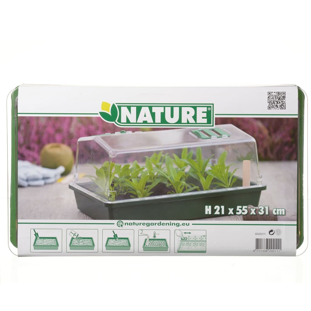 Nature Frühbeet-Box 55x31x21 cm