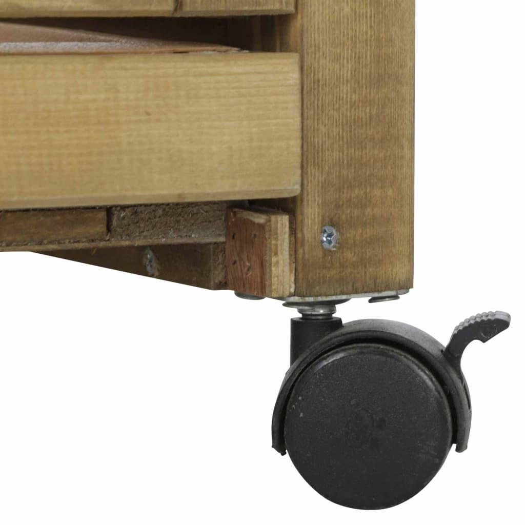 Kerbl Kleintierkäfig für den Innenbereich 116×75×70 cm Holz Braun