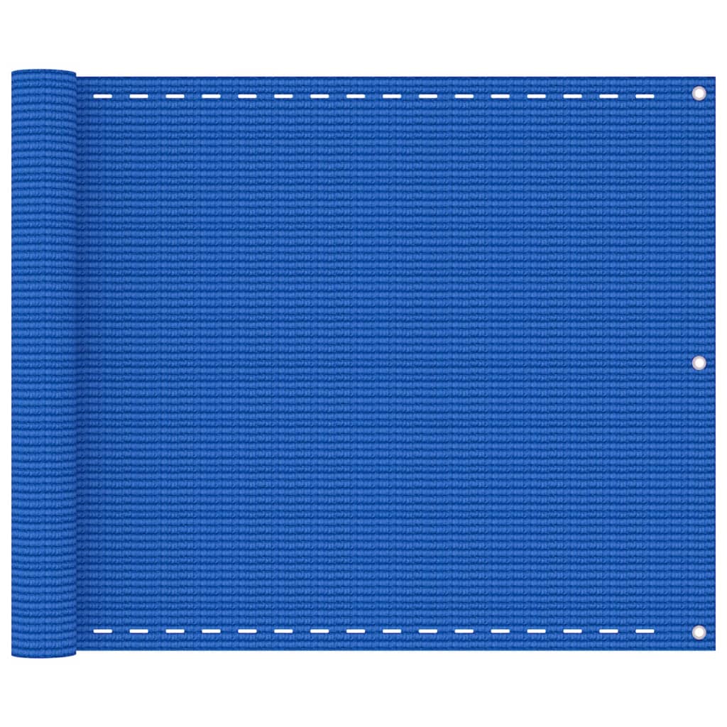 vidaXL Balkon-Sichtschutz Blau 75x600 cm HDPE