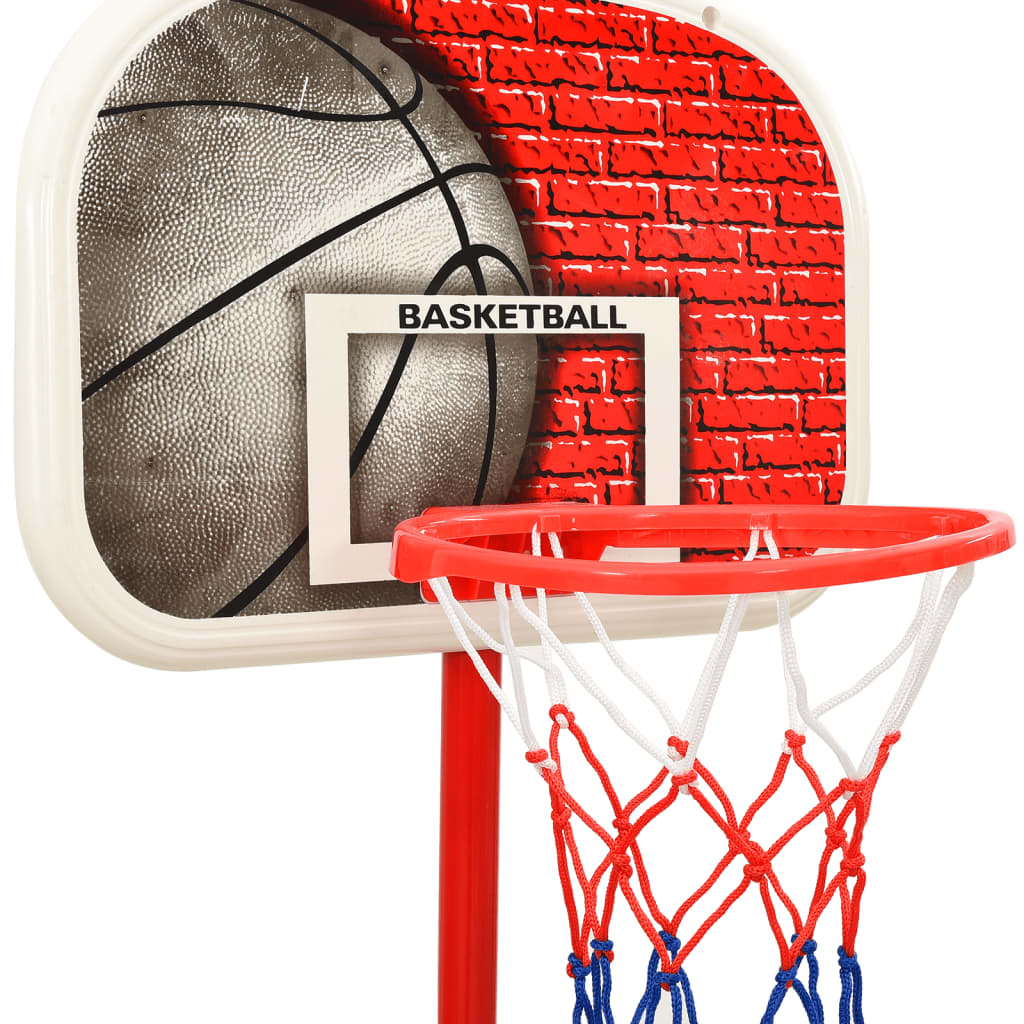 vidaXL Tragbares Basketball-Spielset Verstellbar 138,5-166 cm