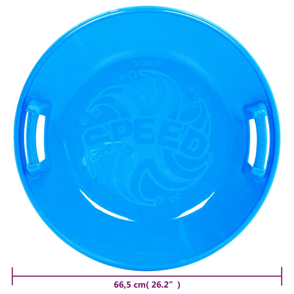 vidaXL Rutschteller Blau 66,5 cm PP