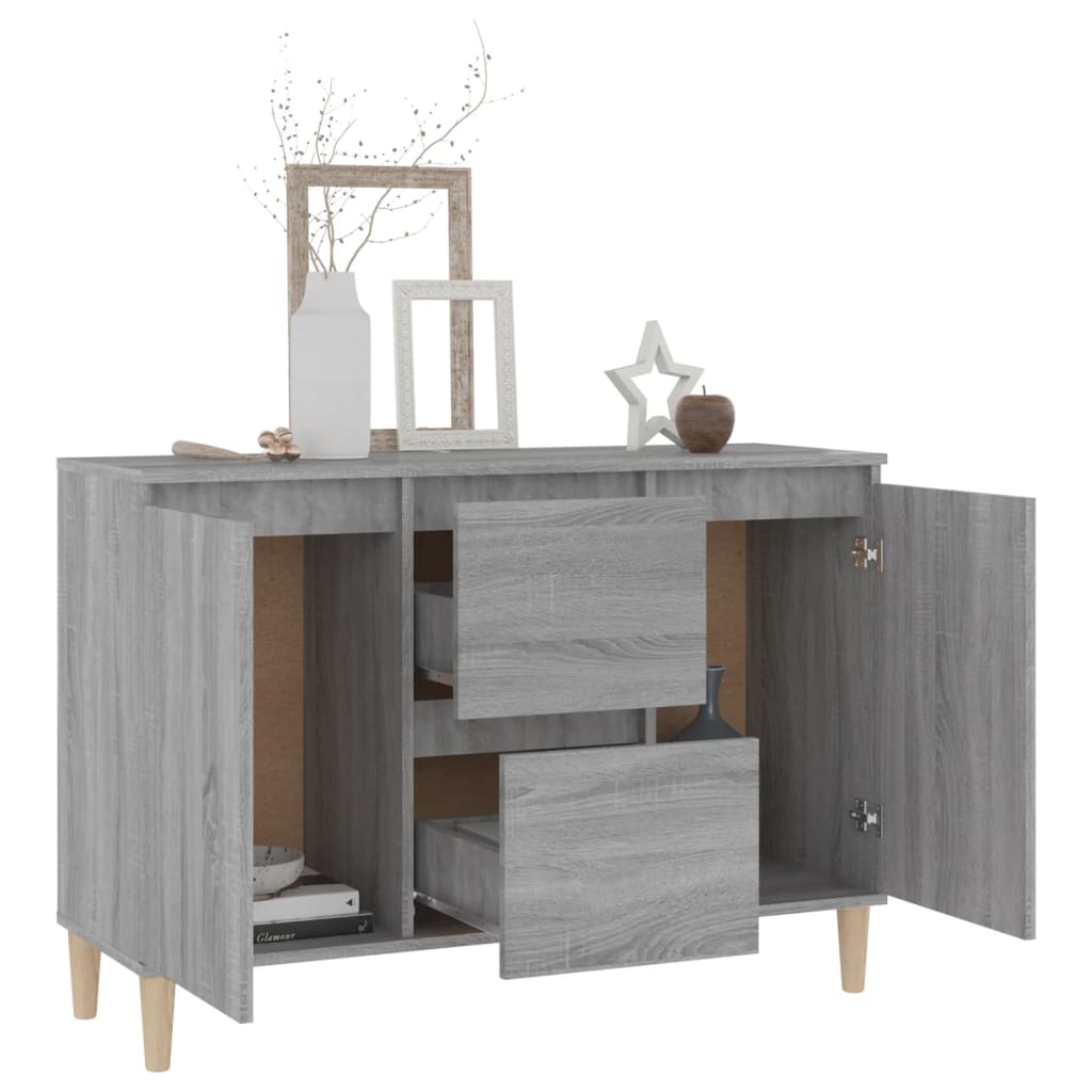 vidaXL Sideboard Grau Sonoma-Eiche 103,5x35x70 cm Holzwerkstoff