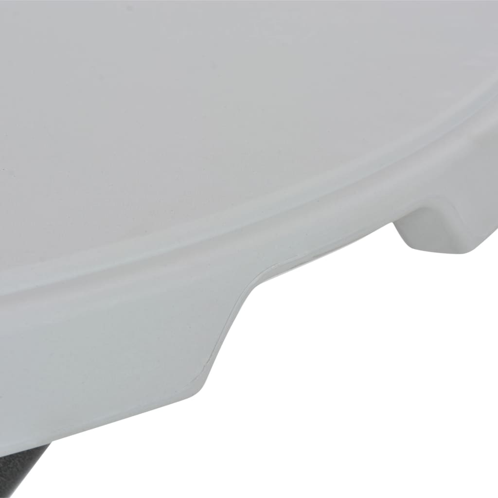 vidaXL Klappbarer Stehtisch Weiß 80x110 cm HDPE
