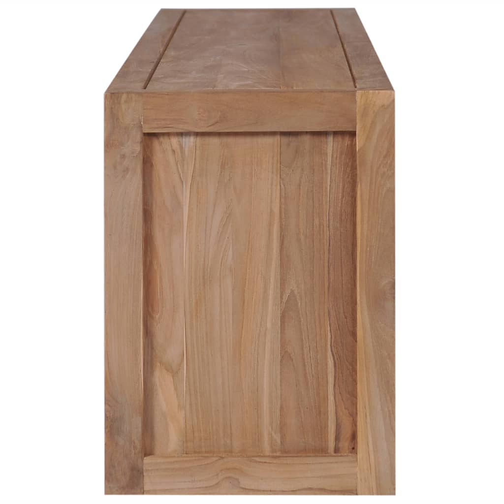 vidaXL TV-Schrank Massivholz Teak Natur 120×30×40 cm