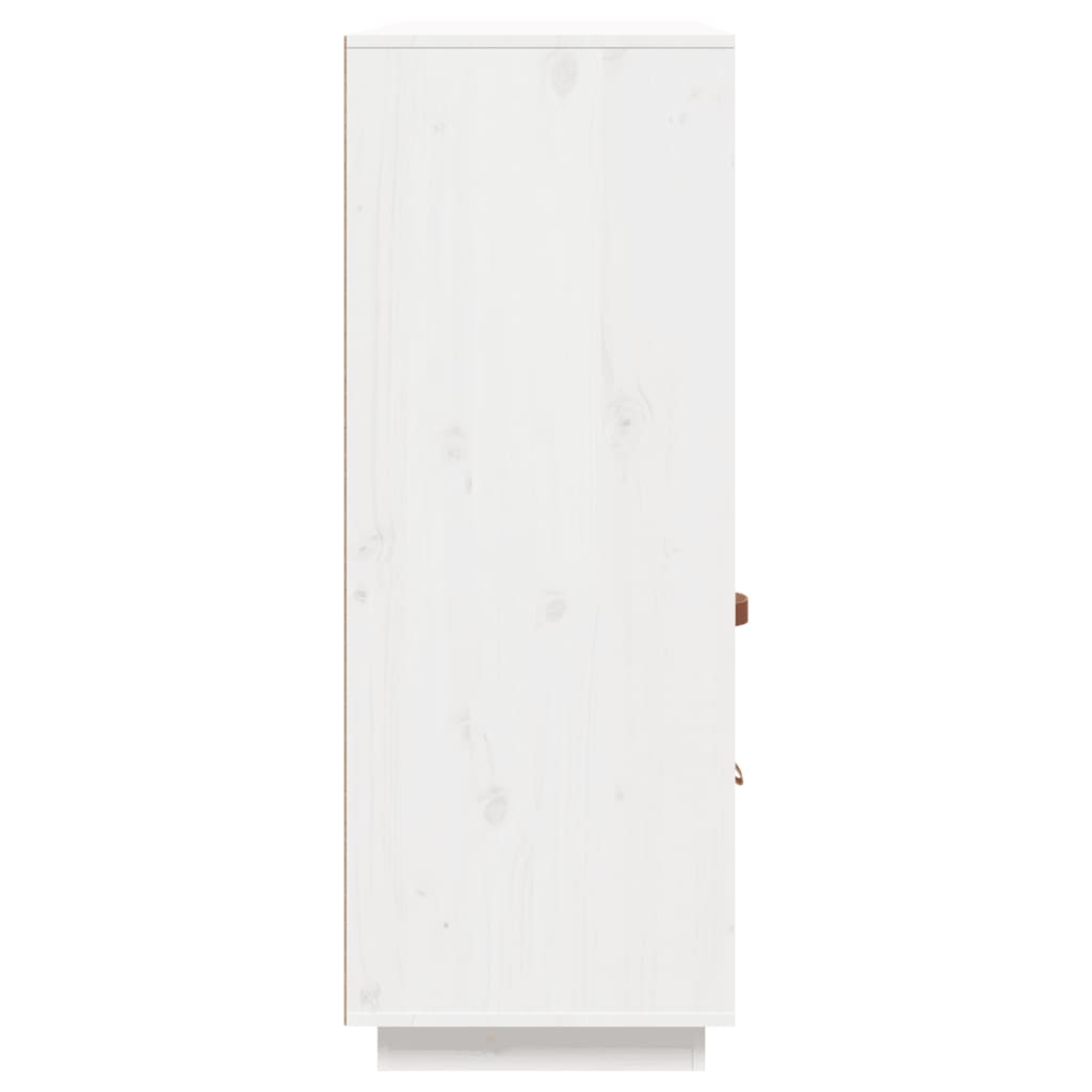 vidaXL Highboard Weiß 100x40x108,5 cm Massivholz Kiefer