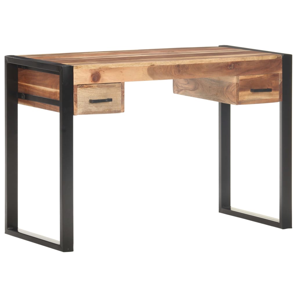 vidaXL Schreibtisch 110x50x76 cm Massivholz