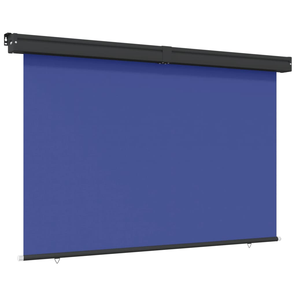 vidaXL Balkon-Seitenmarkise 145x250 cm Blau