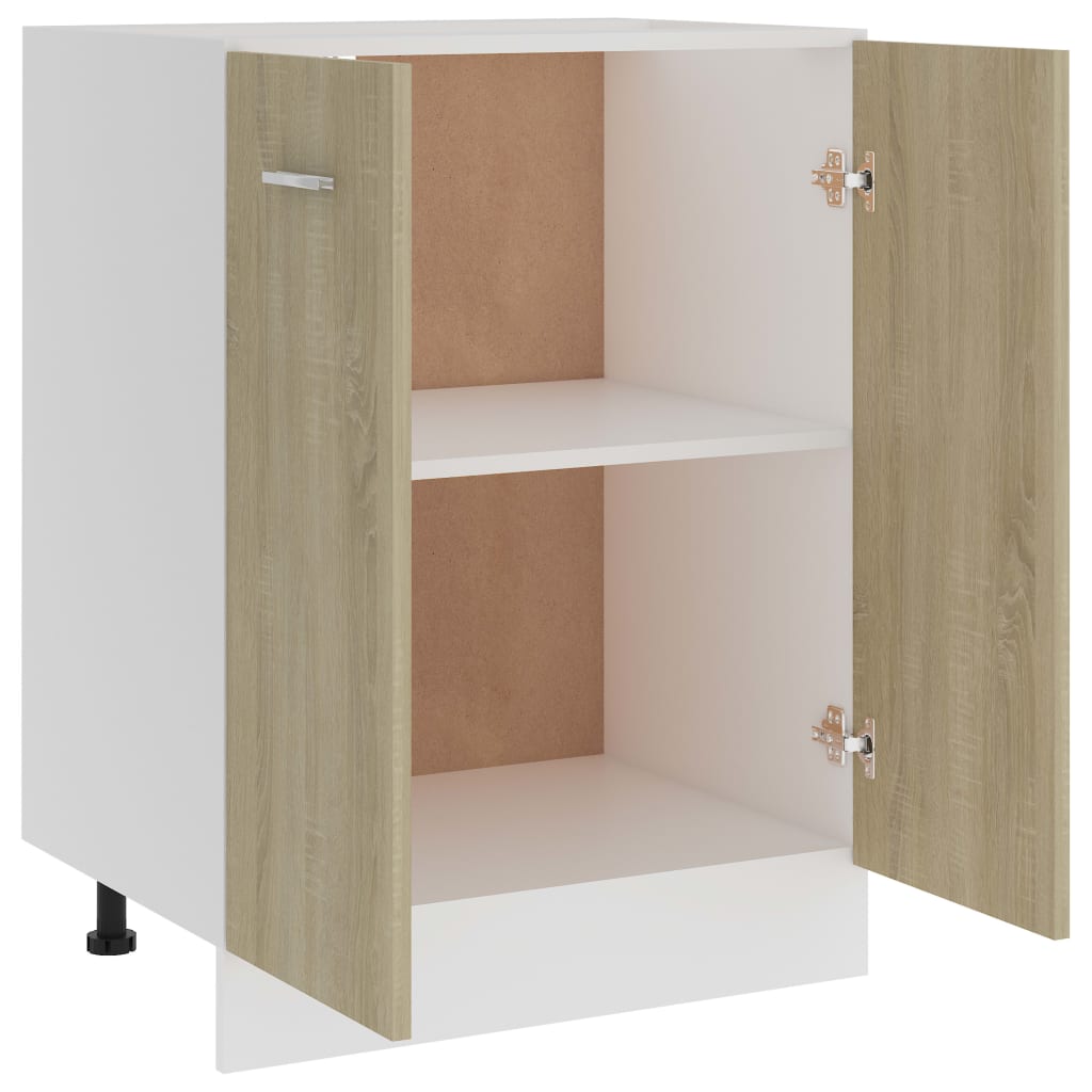 vidaXL Unterschrank Sonoma-Eiche 60x46x81,5 cm Holzwerkstoff