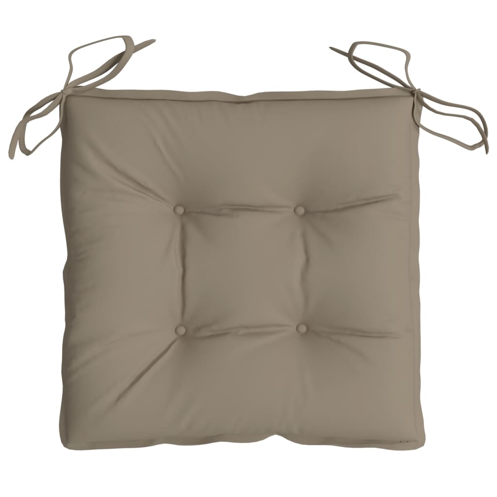 vidaXL Stuhlkissen 2 Stk. Taupe 50x50x7 cm Oxford-Gewebe