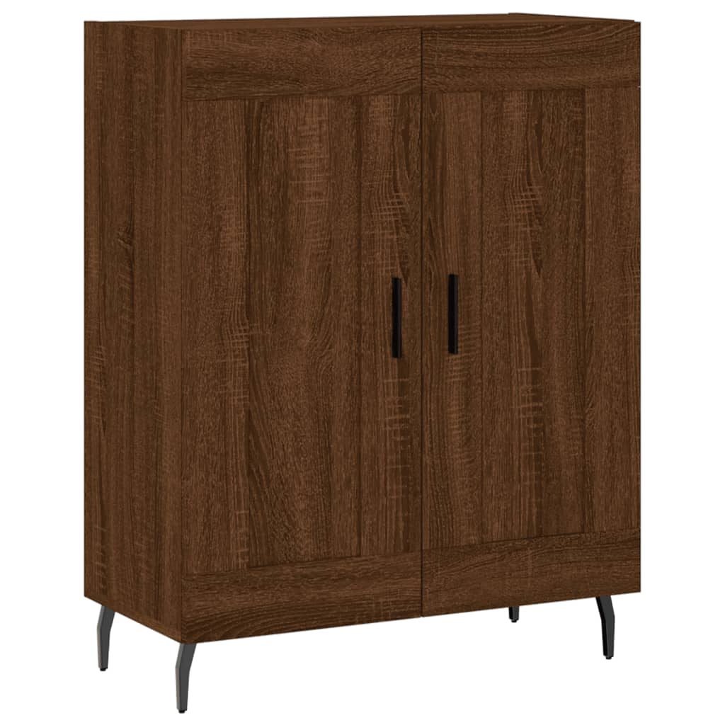 vidaXL Highboard Braun Eichen-Optik 69,5x34x180 cm Holzwerkstoff