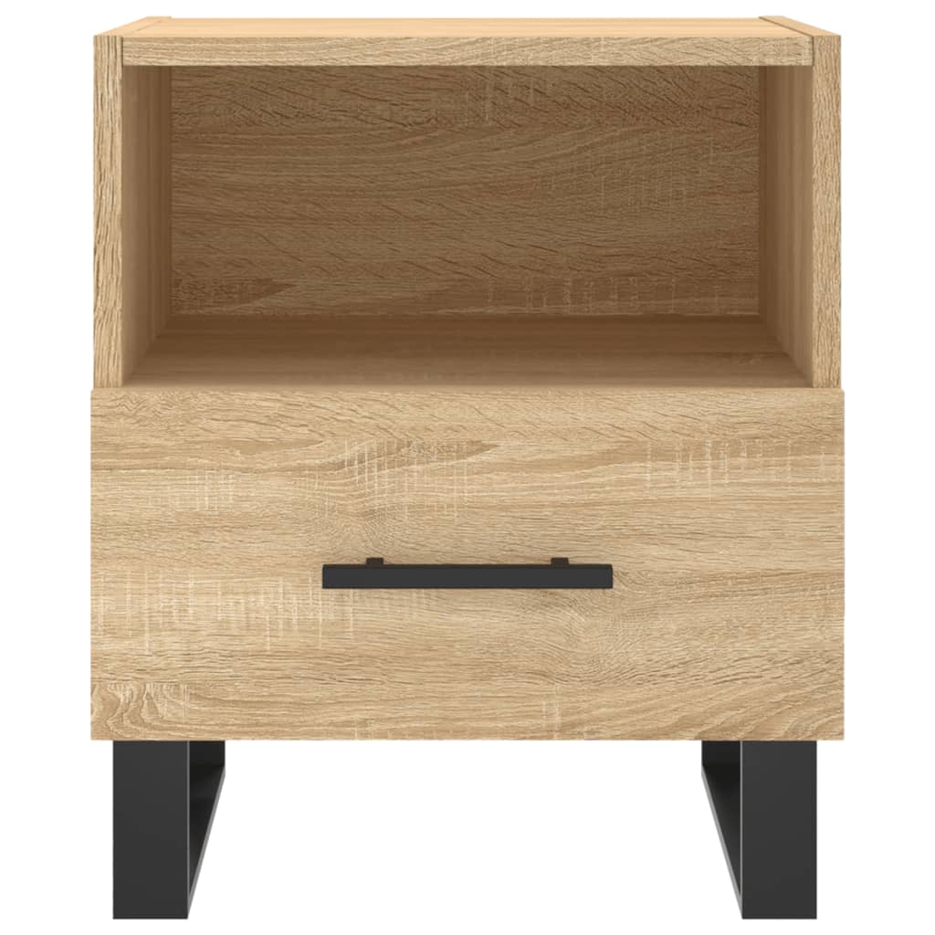 vidaXL Nachttische 2 Stk. Sonoma-Eiche 40x35x47,5 cm Holzwerkstoff