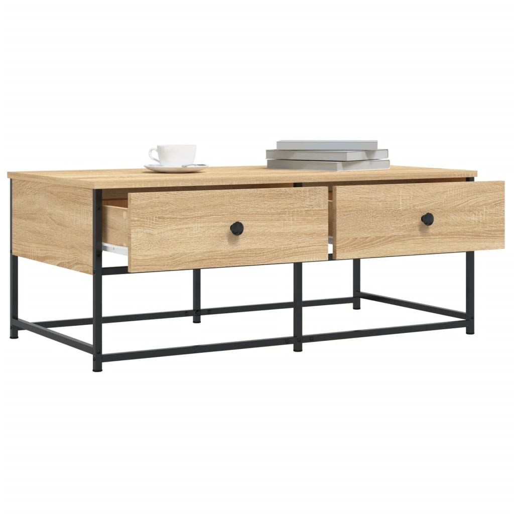 vidaXL Couchtisch Sonoma-Eiche 100x51x40 cm Holzwerkstoff