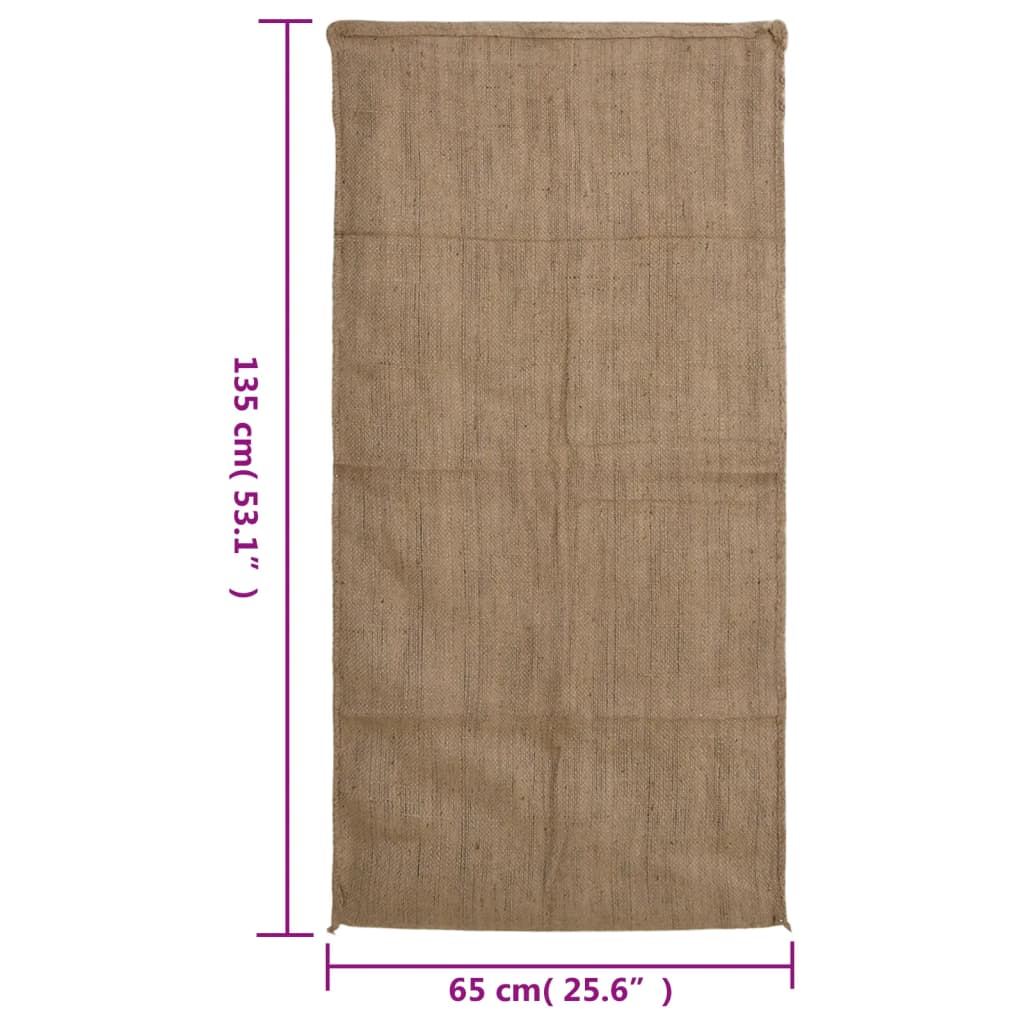 vidaXL Jutesäcke 30 Stk. 65x135 cm 100% Jute 340 g/m²