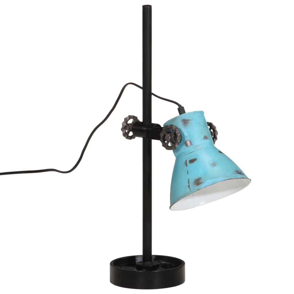 vidaXL Schreibtischlampe 25 W Blau 15x15x55 cm E27