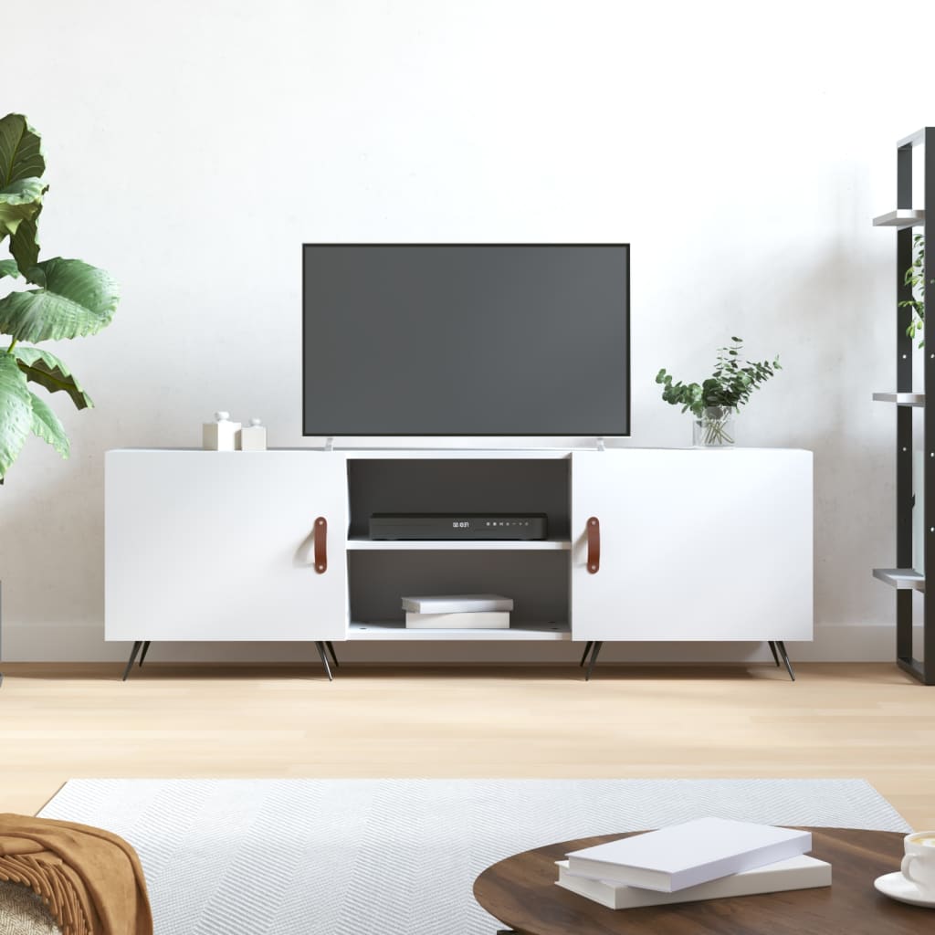 vidaXL TV-Schrank Weiß 150x30x50 cm Holzwerkstoff