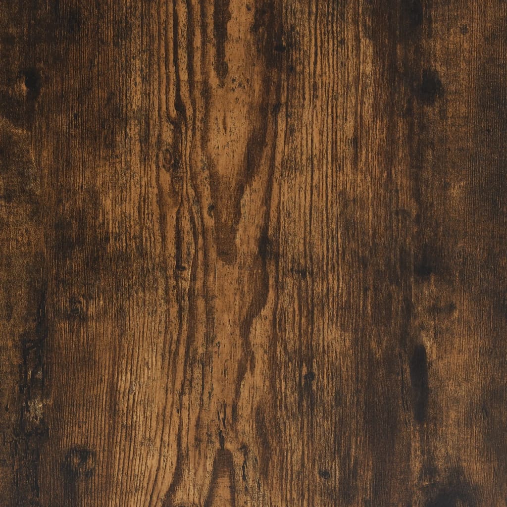 vidaXL Bettgestell Räuchereiche 120x200 cm Holzwerkstoff